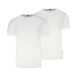 Levi's Herren T-Shirts, 2er Pack - Solid Crew 2P, Rundhals, Cotton Stretch