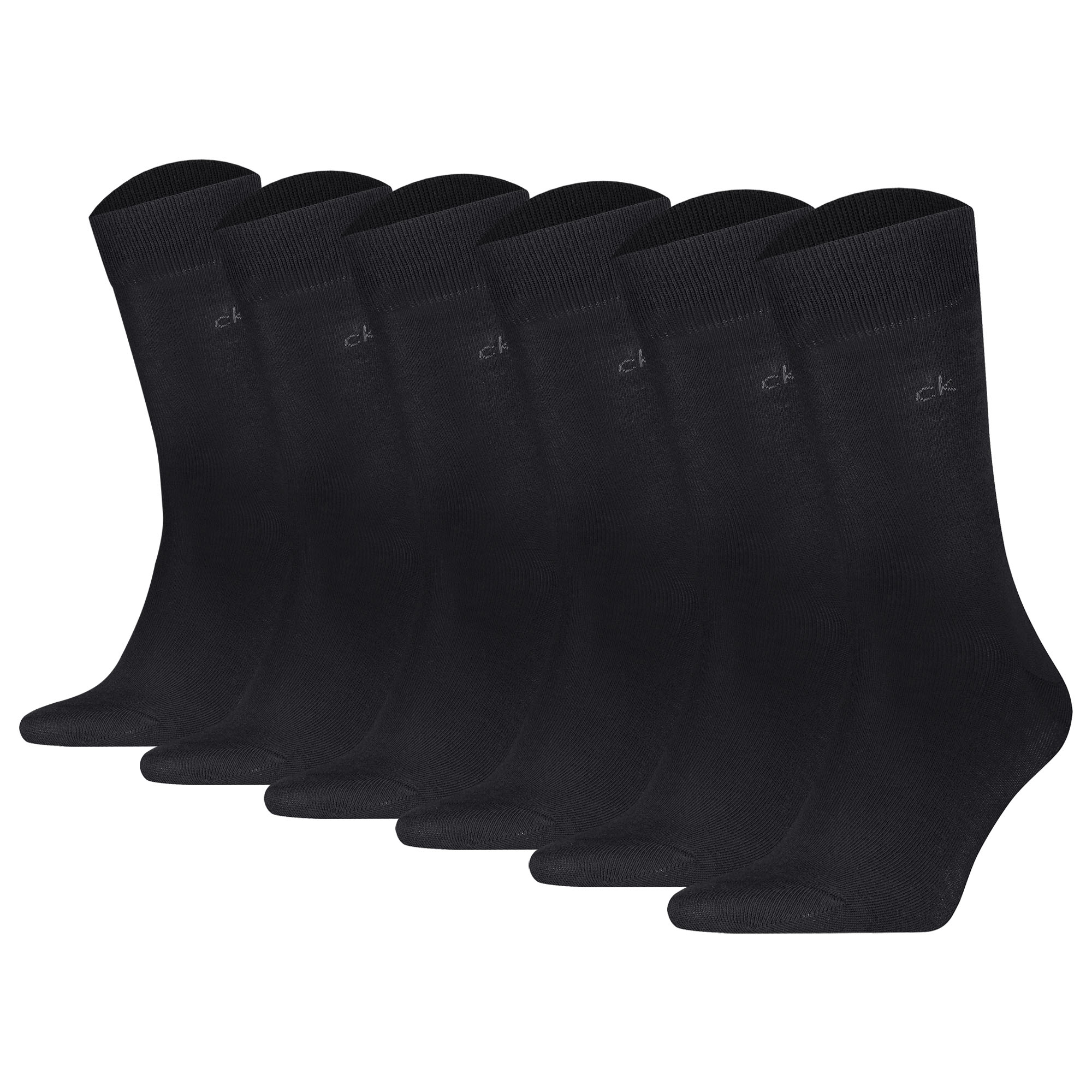 Calvin Klein Herren Socken, 6er Pack - Men Socks 6P, Business-Socken, einfarbig, ECOM