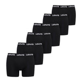 Levi's Herren Boxer-Shorts, 6er Pack -  Logo Boxer Brief 6P, Cotton Stretch, ECOM