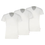 Levi's Herren T-Shirts, 3er Pack - Solid V-Neck 3P, V-Ausschnitt, Cotton Stretch, ECOM