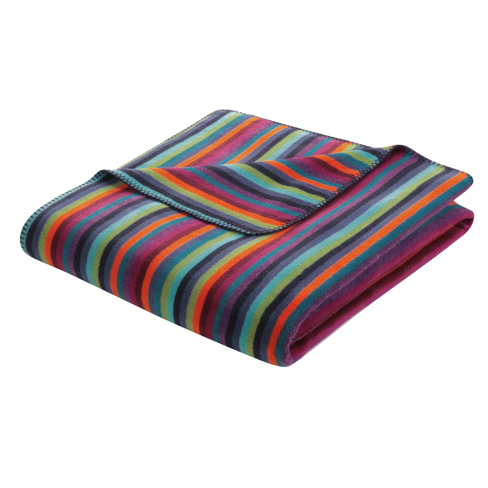 CAWÖ Blanket, 150x200cm - Lifestyle Kiss, stripes, fleece