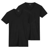 DSTREZZED Herren T-Shirt, V-Neck, 2er Pack - Eastwood, Slim Fit, Baumwolle-Viskose-Mix