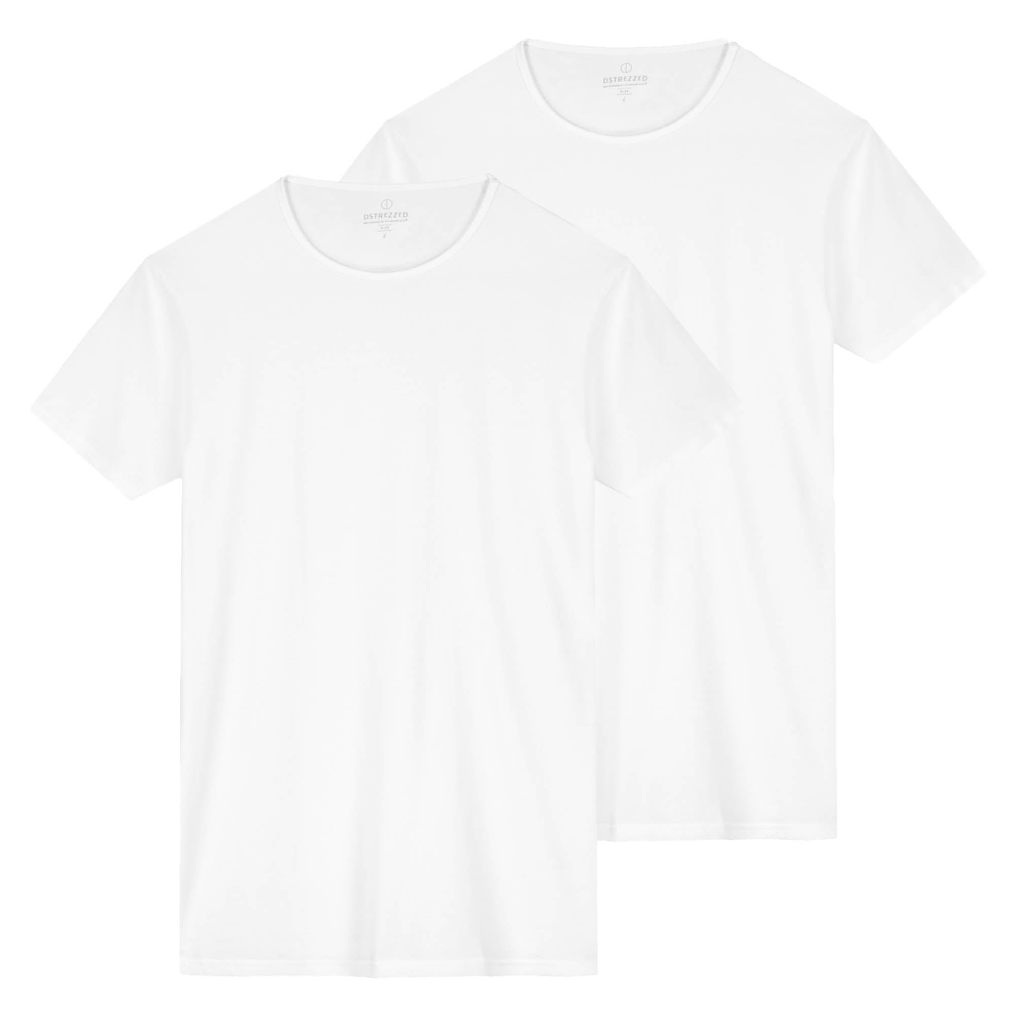 DSTREZZED Men's T-shirt, round neck, 2-pack – Bronson, slim fit, cotton-viscose blend
