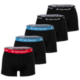 TOM TAILOR men's boxer shorts, 5-pack - hip pants, trunks, X-lastic, cotton stretch