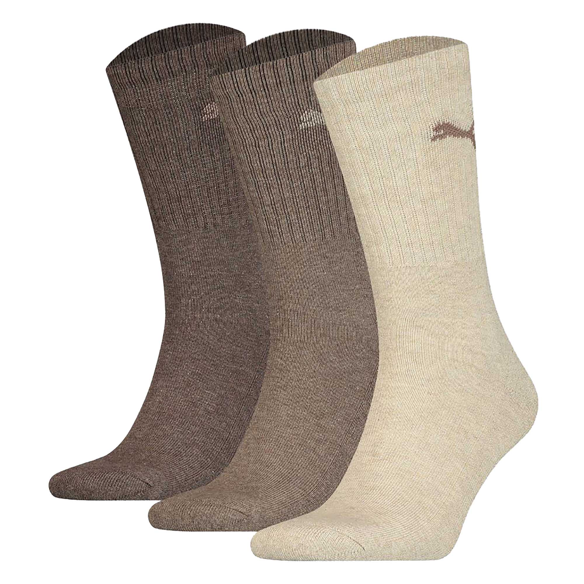 PUMA Unisex Sportsocken, 3 Paar - Tennissocken, Crew Sport Socken, einfarbig