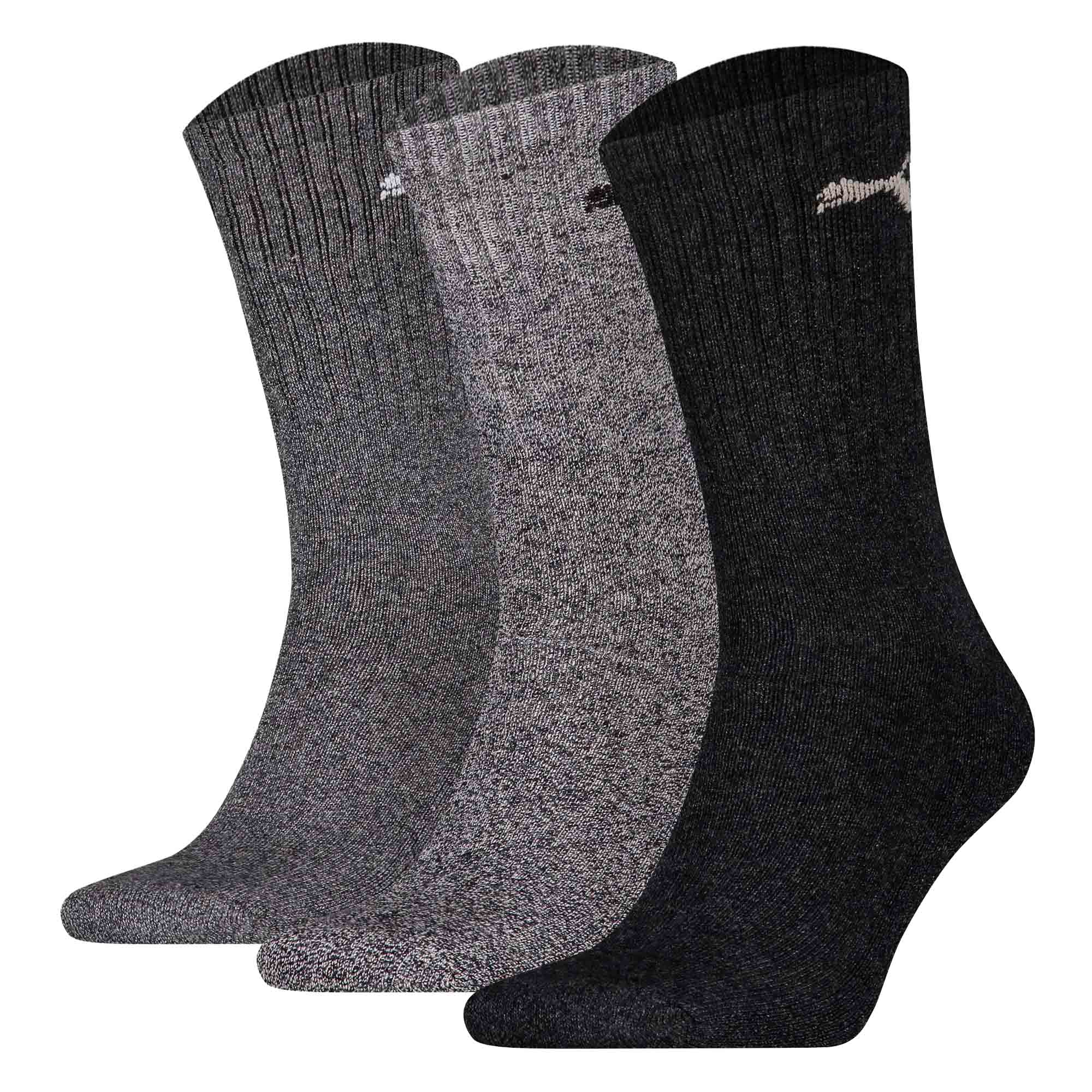 PUMA Unisex Sportsocken, 3 Paar - Tennissocken, Crew Sport Socken, einfarbig