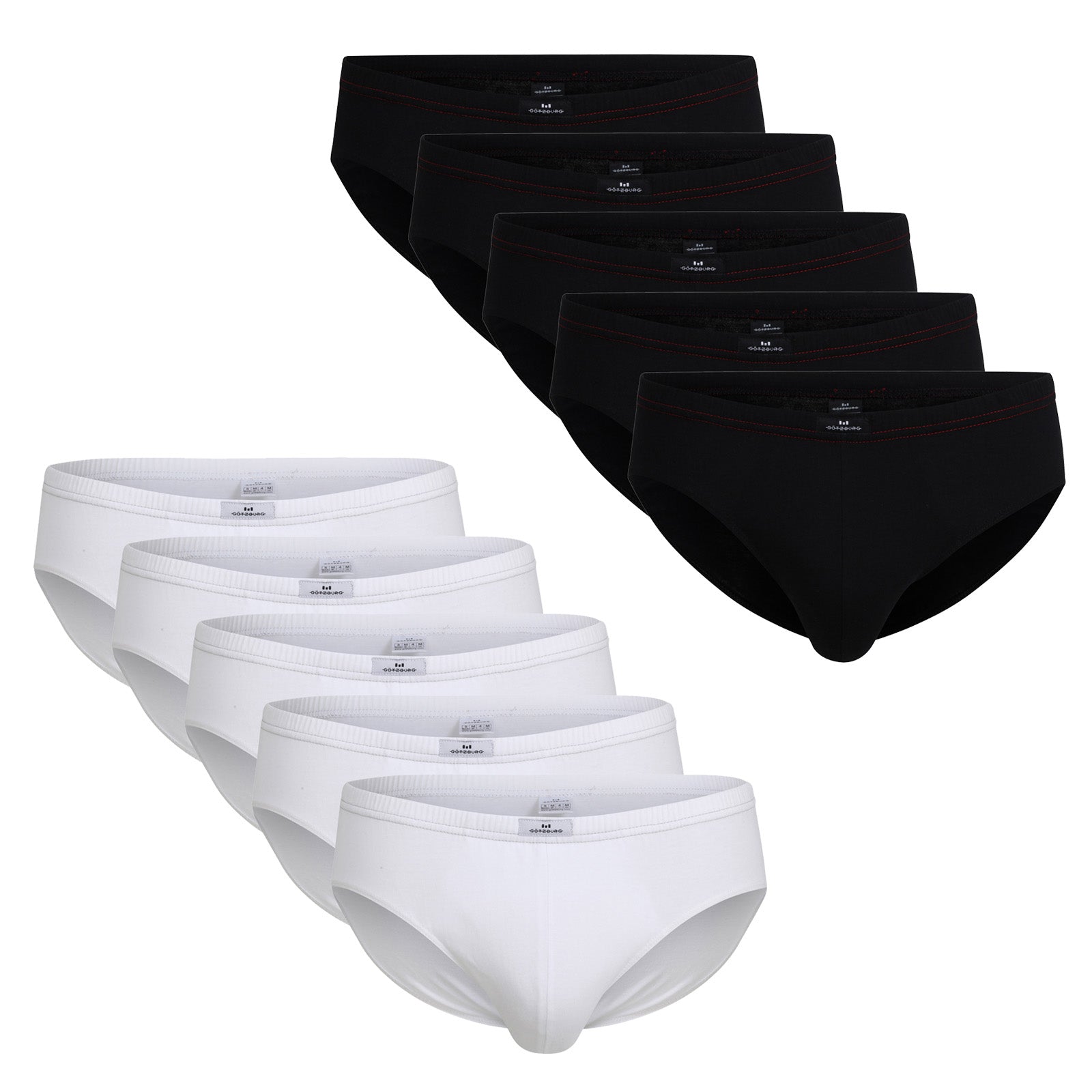 Götzburg Herren Briefs, Vorteilspack - Single Jersey, Unterwäsche Set, Cotton Stretch