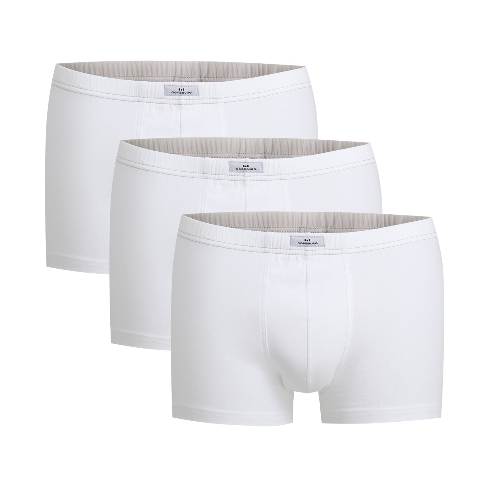 Götzburg Herren Pants 3er Pack - Single Jersey, Unterwäsche Set, Cotton Stretch