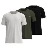 TOM TAILOR Herren T-Shirt, 3er Pack - Rundhals, Kurzarm, Single Jersey, Baumwolle, einfarbig
