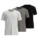 TOM TAILOR Herren T-Shirt, 3er Pack - Rundhals, Kurzarm, Single Jersey, Baumwolle, einfarbig