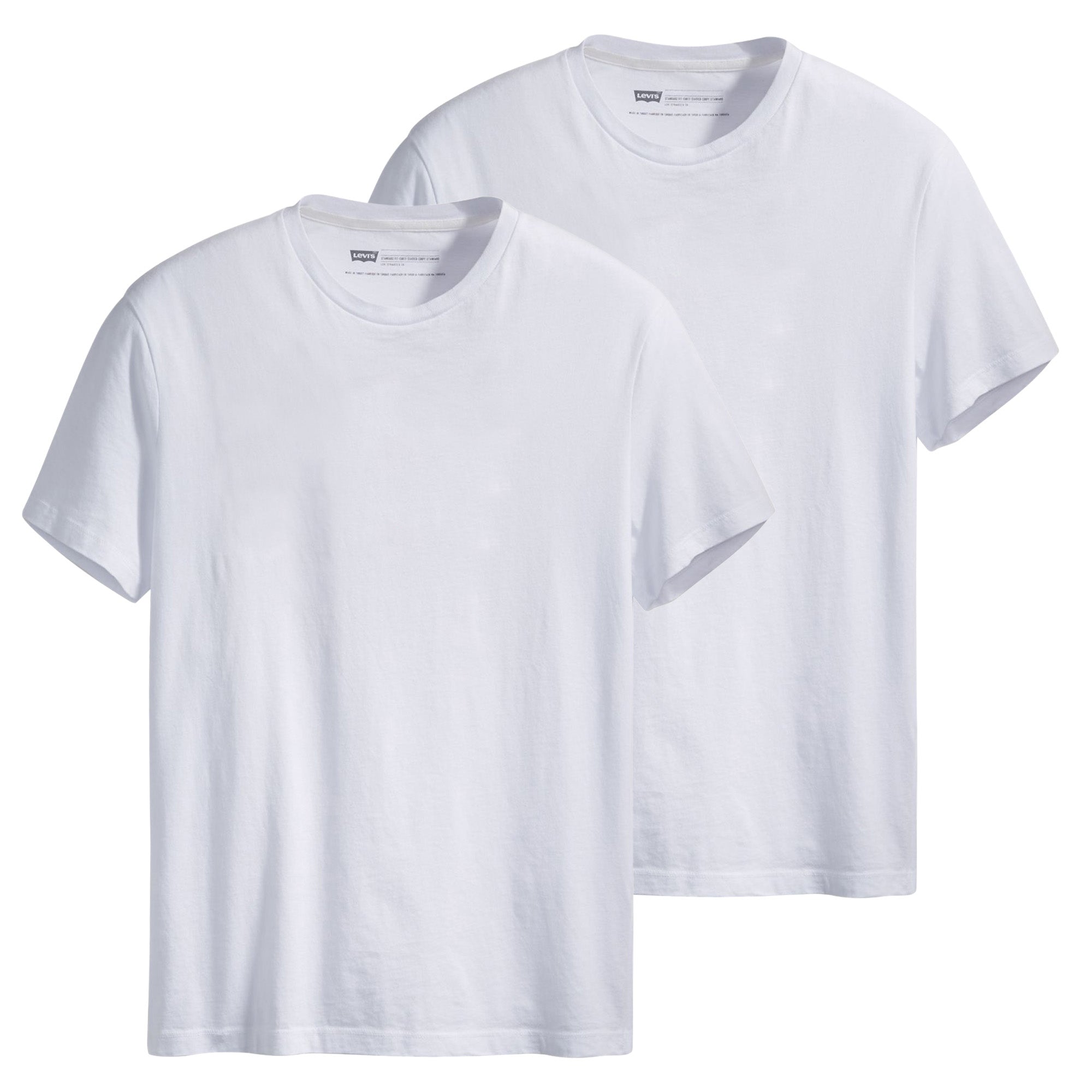 Levi's Men's T-Shirts, 2-pack – Slim 2-pack Crew Neck, Round Neck, Slim Fit, Cotton