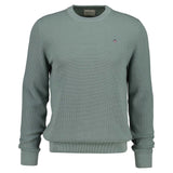 GANT Herren Stirckpullover mit Rundhals - Micro Textured Cotton C-Neck, Baumwolle