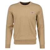 GANT Herren Pullover - CLASSIC COTTON C-NECK, Strickpullover, Rundhals, Baumwolle