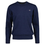 GANT Herren Pullover - CLASSIC COTTON C-NECK, Strickpullover, Rundhals, Baumwolle