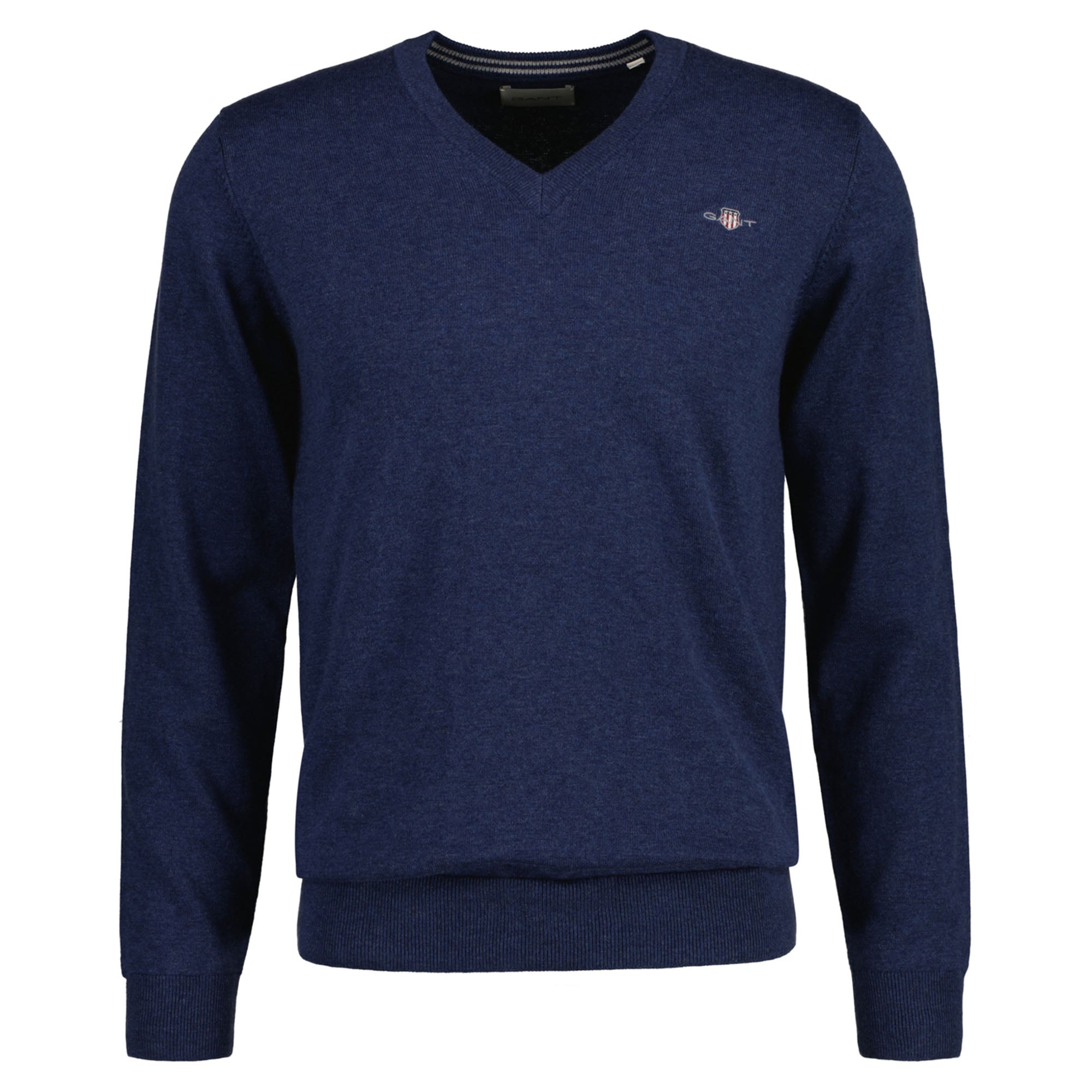 GANT Herren Pullover - CLASSIC COTTON V-NECK, Strickpullover, V-Ausschnitt, Baumwolle