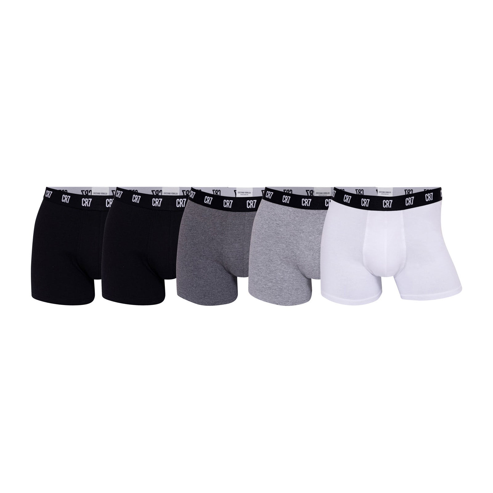 CR7 Herren Boxer Shorts, 5er Pack - Trunks, Organic Cotton Stretch