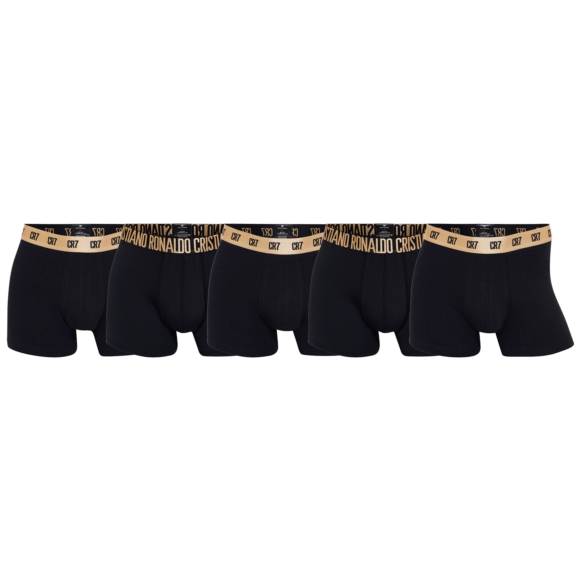 CR7 Herren Boxer Shorts, 5er Pack - Trunks, Reisetasche, Cotton Stretch, Logobund