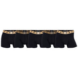 CR7 Herren Boxer Shorts, 5er Pack - Trunks, Reisetasche, Cotton Stretch, Logobund