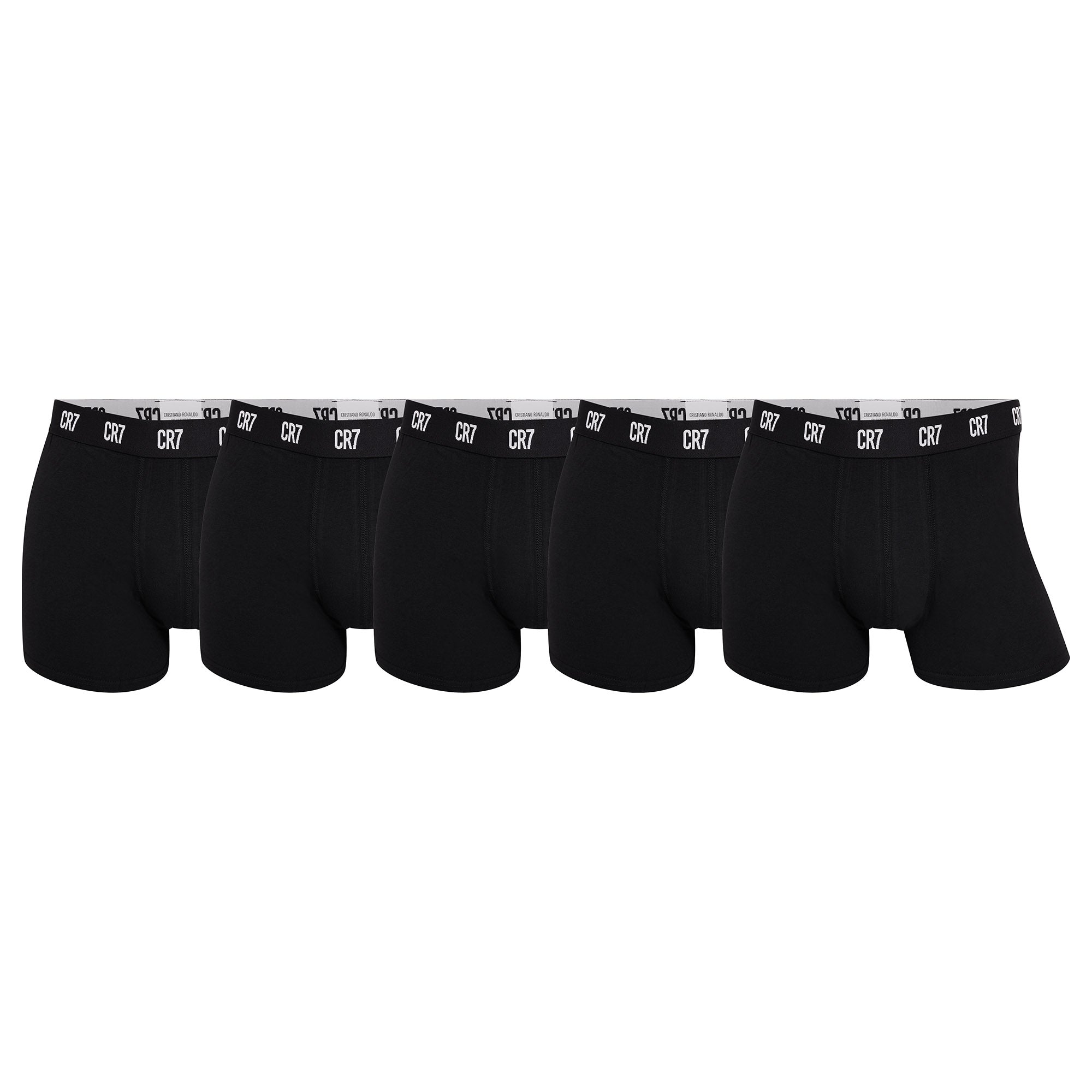 CR7 Herren Boxer Shorts, 5er Pack - Trunks, Reisetasche, Cotton Stretch, Logobund