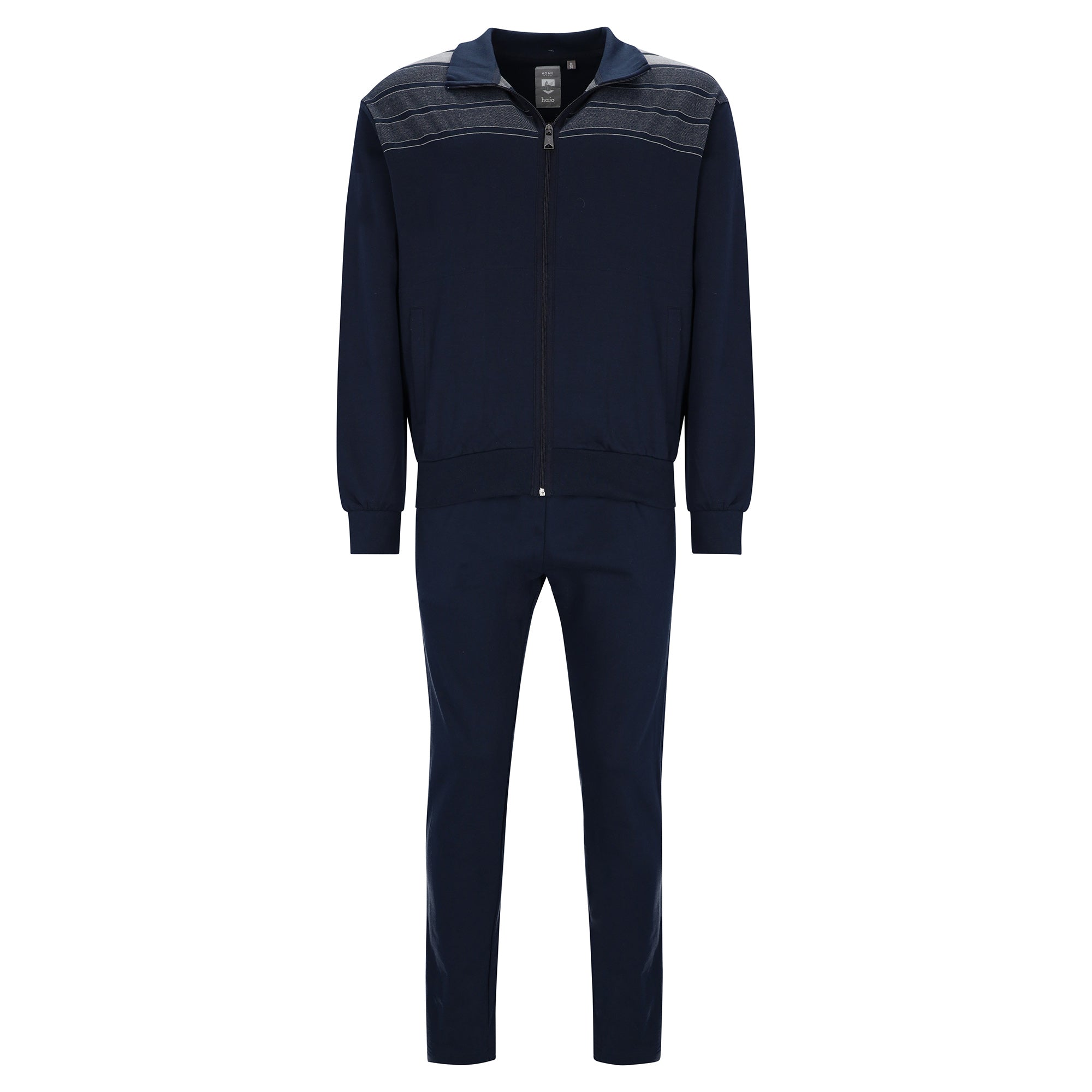 hajo Men Loungewear Set, Long - Soft Sweat, Zip Jacket, Homewear