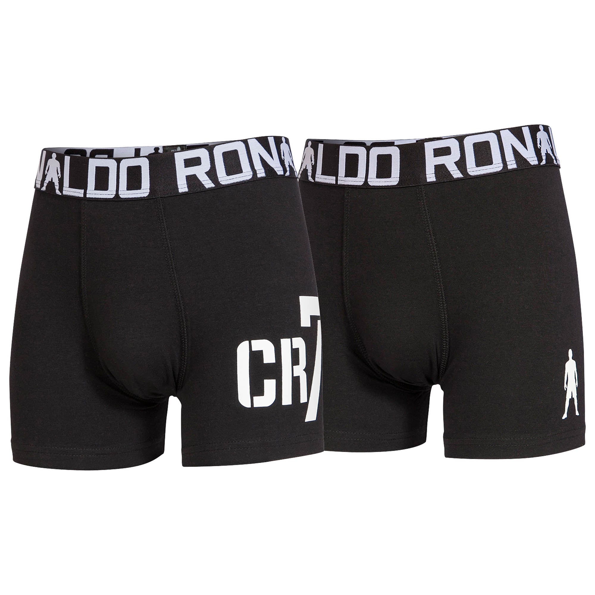 CR7 Jungen Boxershorts, 2er Pack - Trunks, Cotton Stretch, Logobund