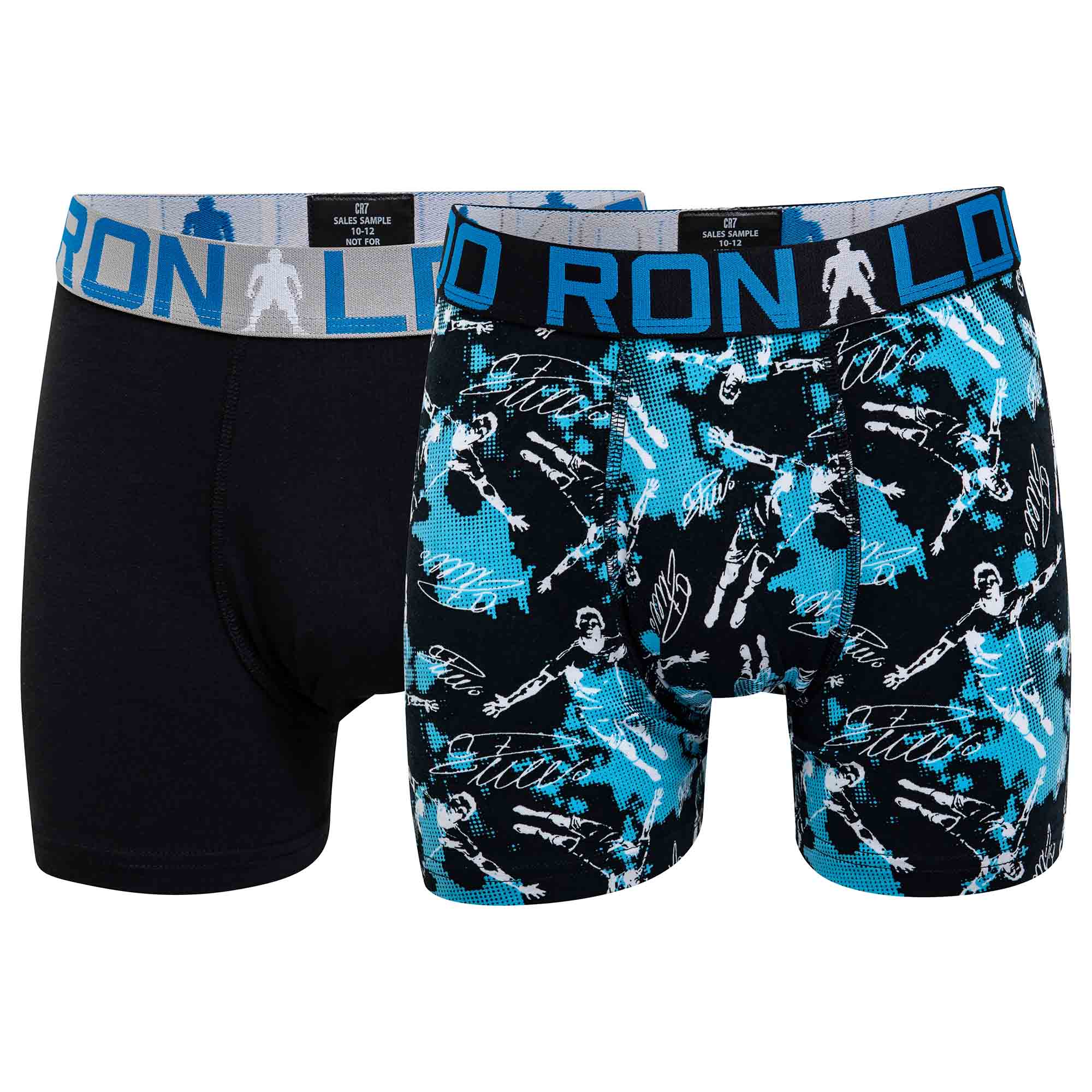 CR7 Jungen Boxershorts, 2er Pack - Trunks, Cotton Stretch, Logobund
