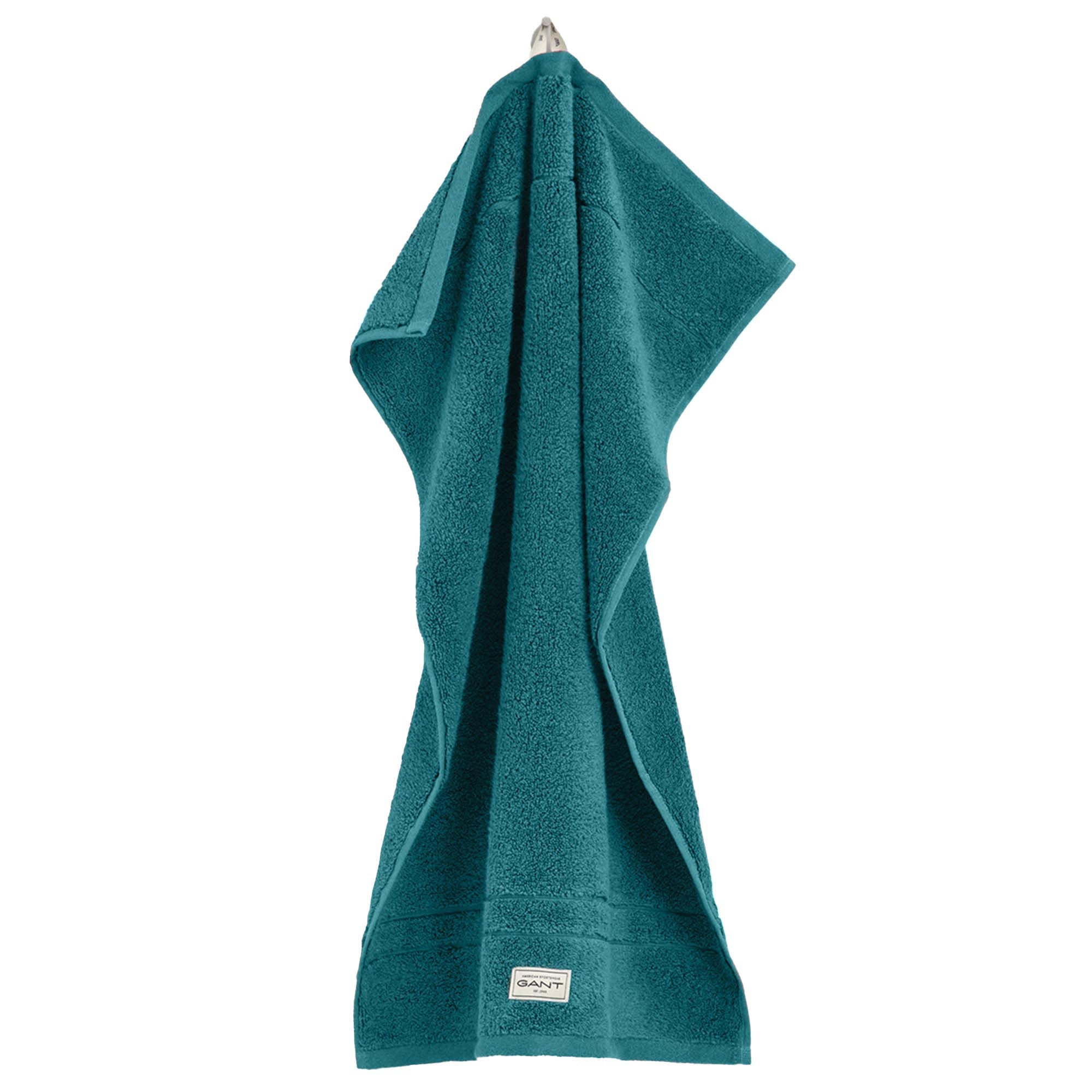 GANT Gästetuch - Premium Handtuch, Frottee, Bio-Baumwolle, Logo, uni