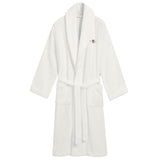 GANT Unisex Bademantel - ARCHIVE SHIELD TERRY ROBE, Schalkragen, Frottee, Bio-Baumwolle