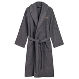 GANT Unisex Bademantel - ARCHIVE SHIELD TERRY ROBE, Schalkragen, Frottee, Bio-Baumwolle