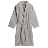 GANT Unisex Bademantel - JACQUARD HERRINGBONE ROBE, Schalkragen, Fischgrätmuster