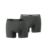 HEAD Herren Boxershort, 2er Pack - Baumwoll Stretch, Basic, einfarbig