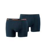 HEAD Herren Boxershort, 2er Pack - Baumwoll Stretch, Basic, einfarbig