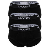 LACOSTE Herren Slips, 3er Pack - Casual, Briefs, Cotton Stretch, Logobund
