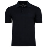 A|X ARMANI EXCHANGE Herren Strick-Poloshirt, kurzarm - Knopfleiste, Baumwolle