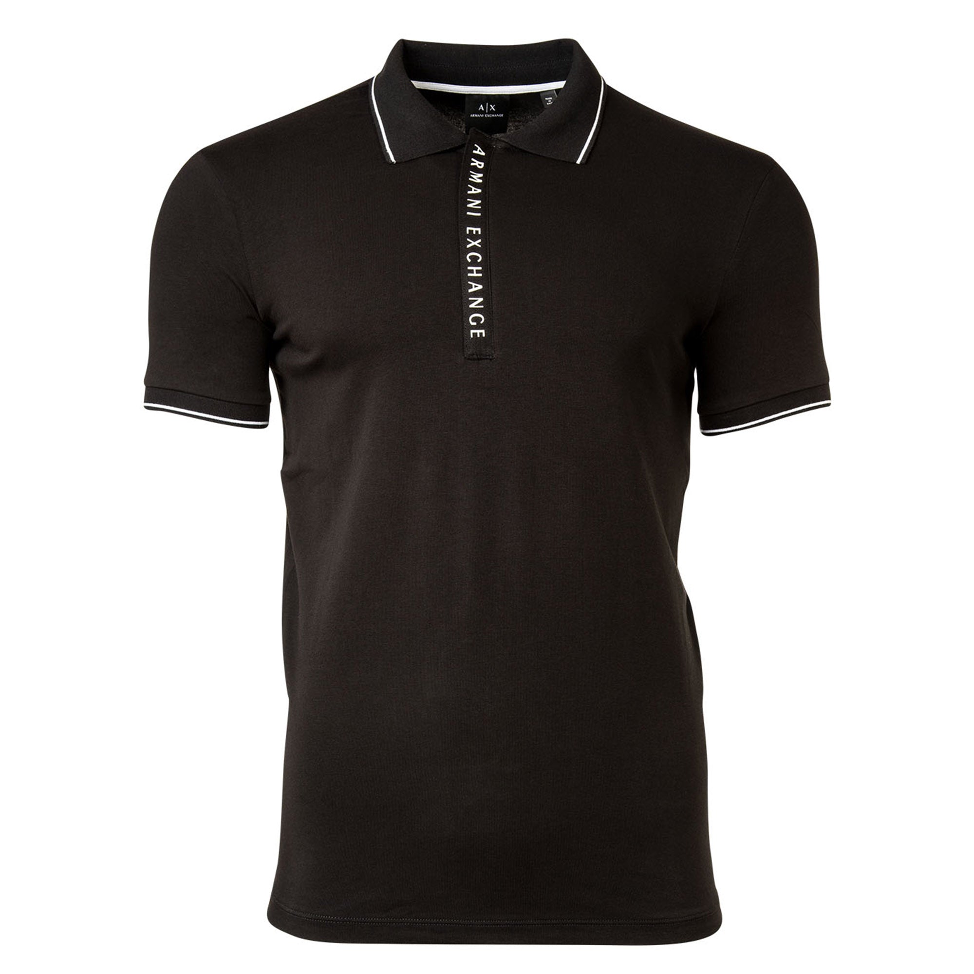 A|X ARMANI EXCHANGE Herren Poloshirt - Hidden Buttons, Cotton Stretch