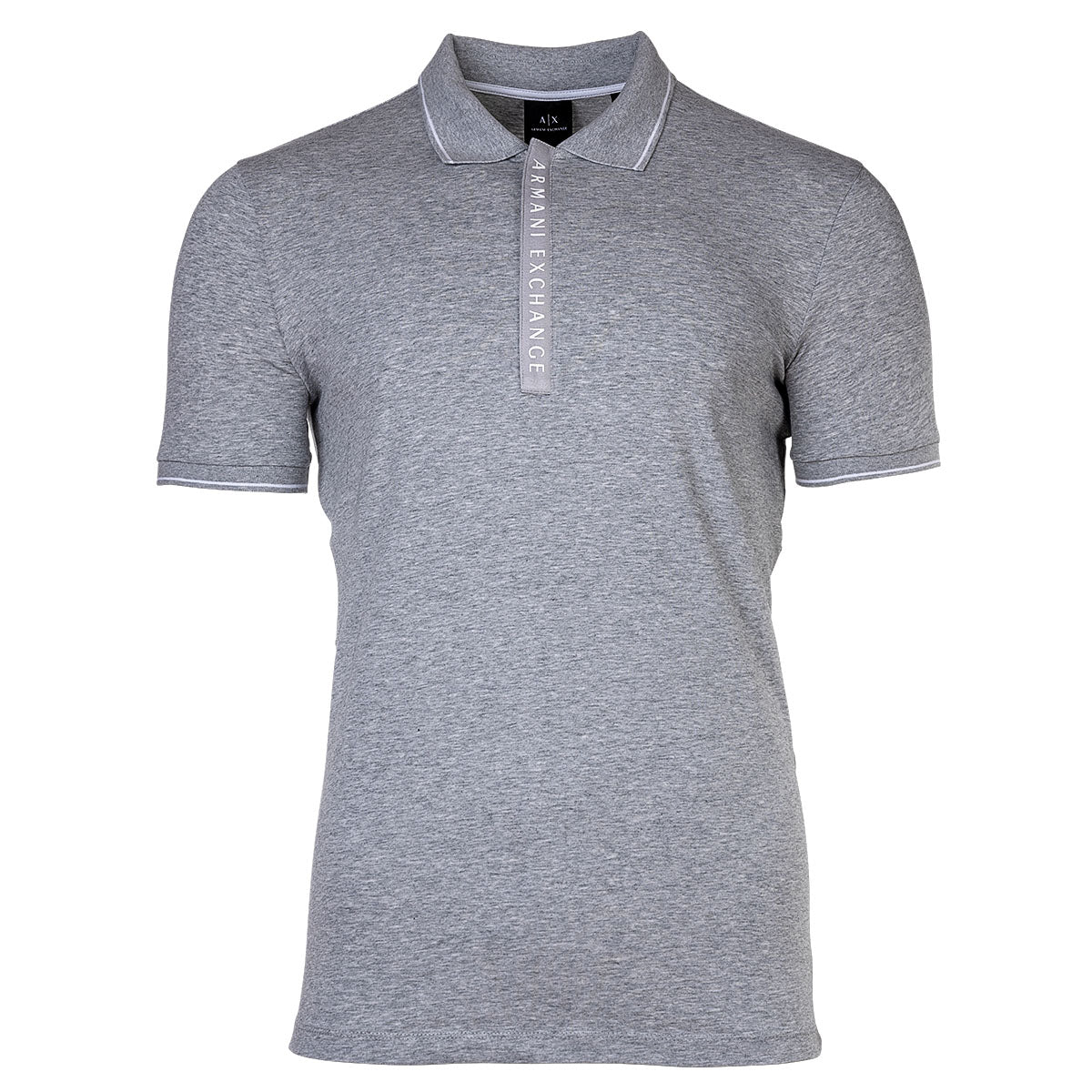 A|X ARMANI EXCHANGE Herren Poloshirt - Hidden Buttons, Cotton Stretch
