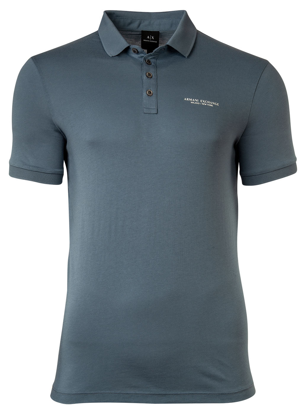 A|X ARMANI EXCHANGE Herren Poloshirt - Schriftzug, Slim fit, Cotton Stretch