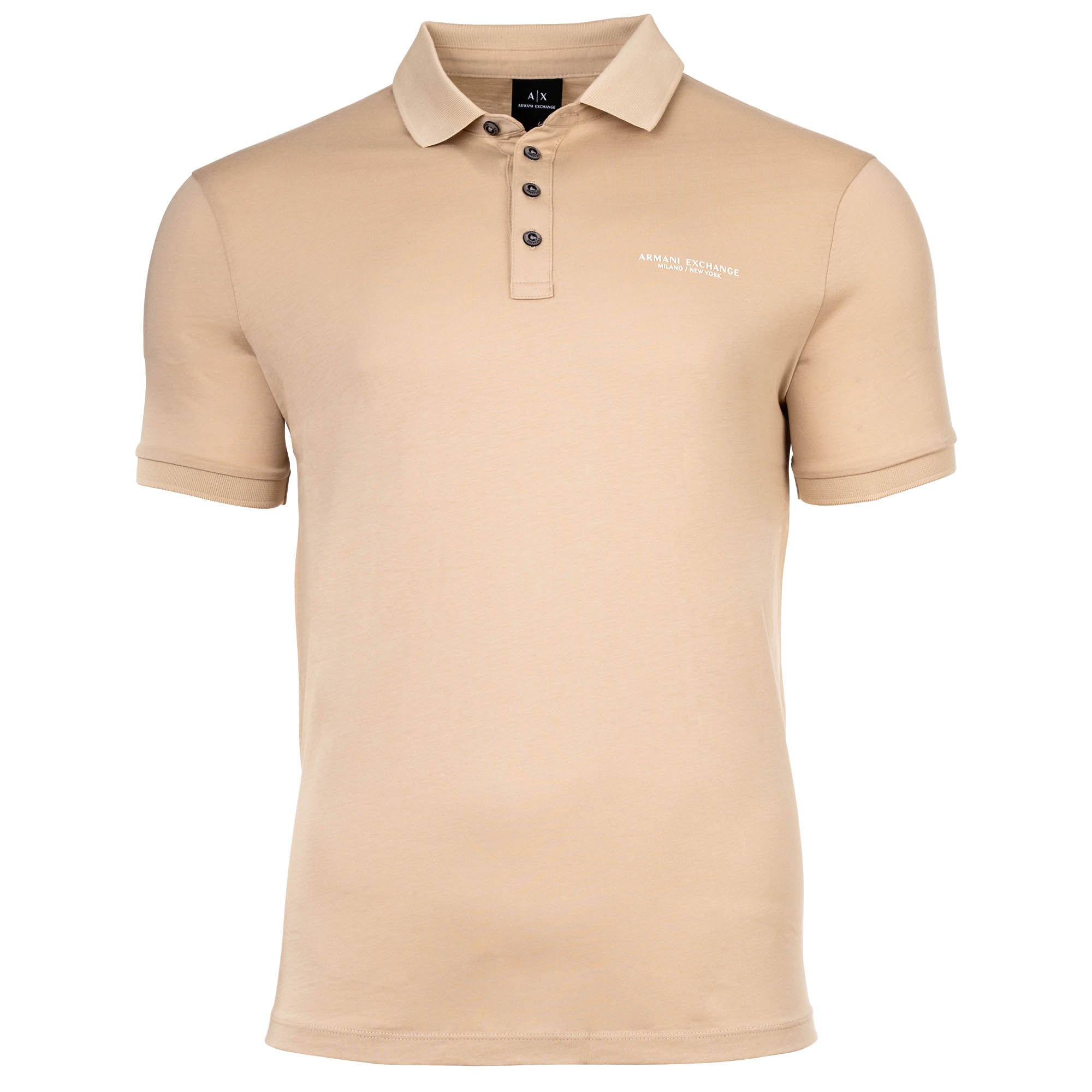 A|X ARMANI EXCHANGE Herren Poloshirt - Schriftzug, Slim fit, Cotton Stretch
