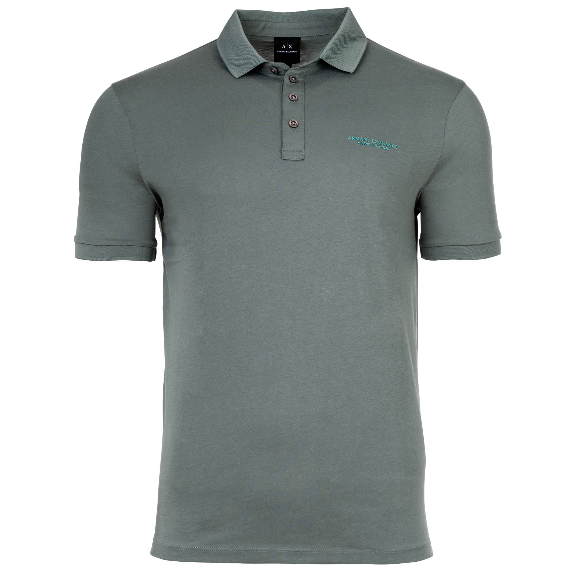A|X ARMANI EXCHANGE Herren Poloshirt - Schriftzug, Slim fit, Cotton Stretch