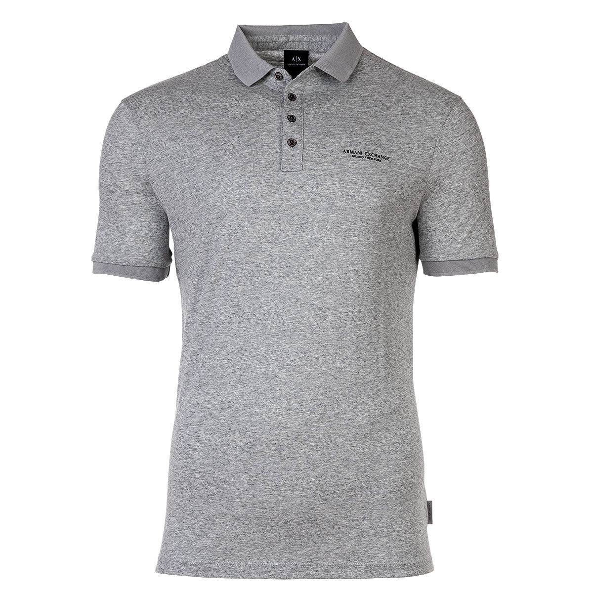 A|X ARMANI EXCHANGE Herren Poloshirt - Schriftzug, Slim fit, Cotton Stretch