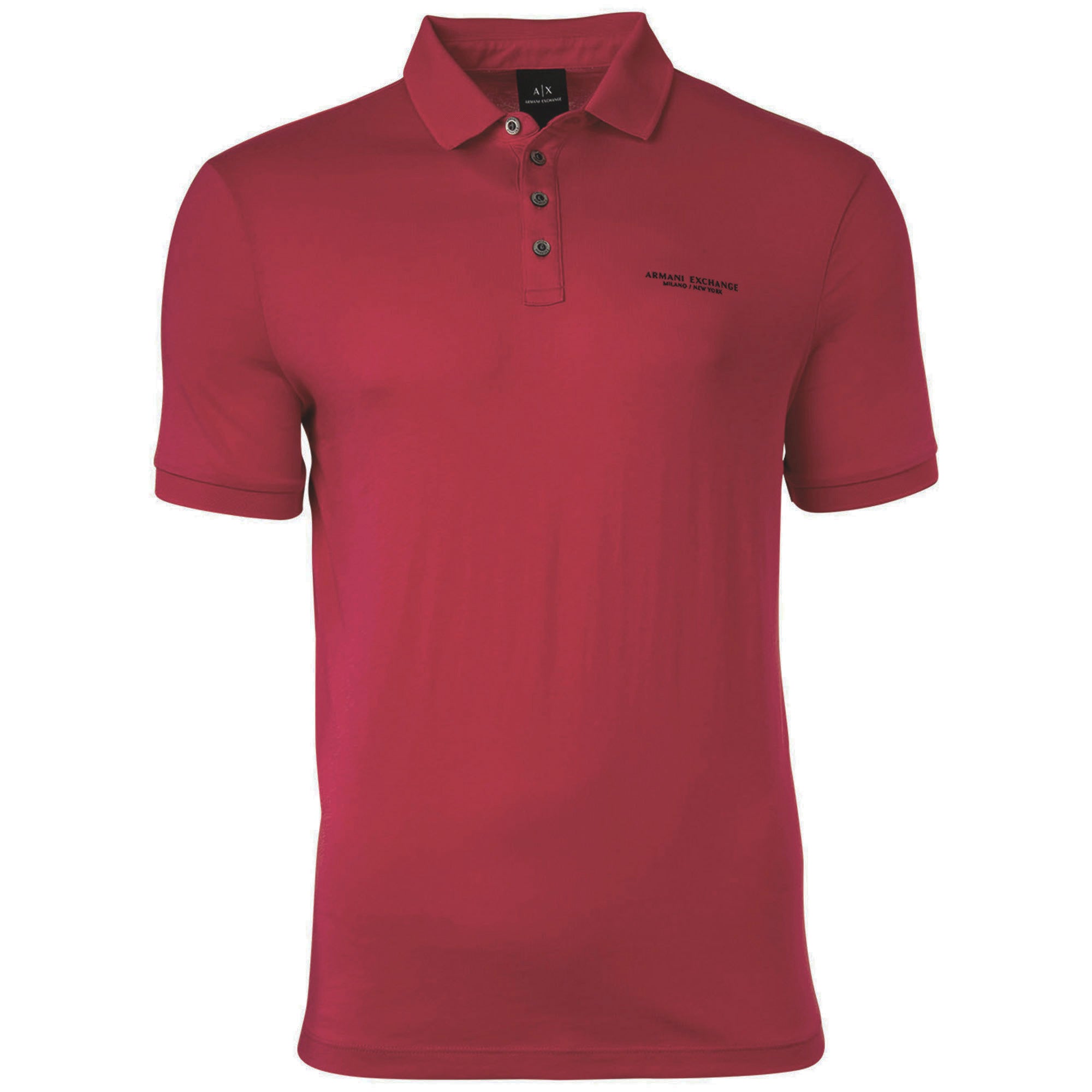 A|X ARMANI EXCHANGE Herren Poloshirt - Schriftzug, Slim fit, Cotton Stretch