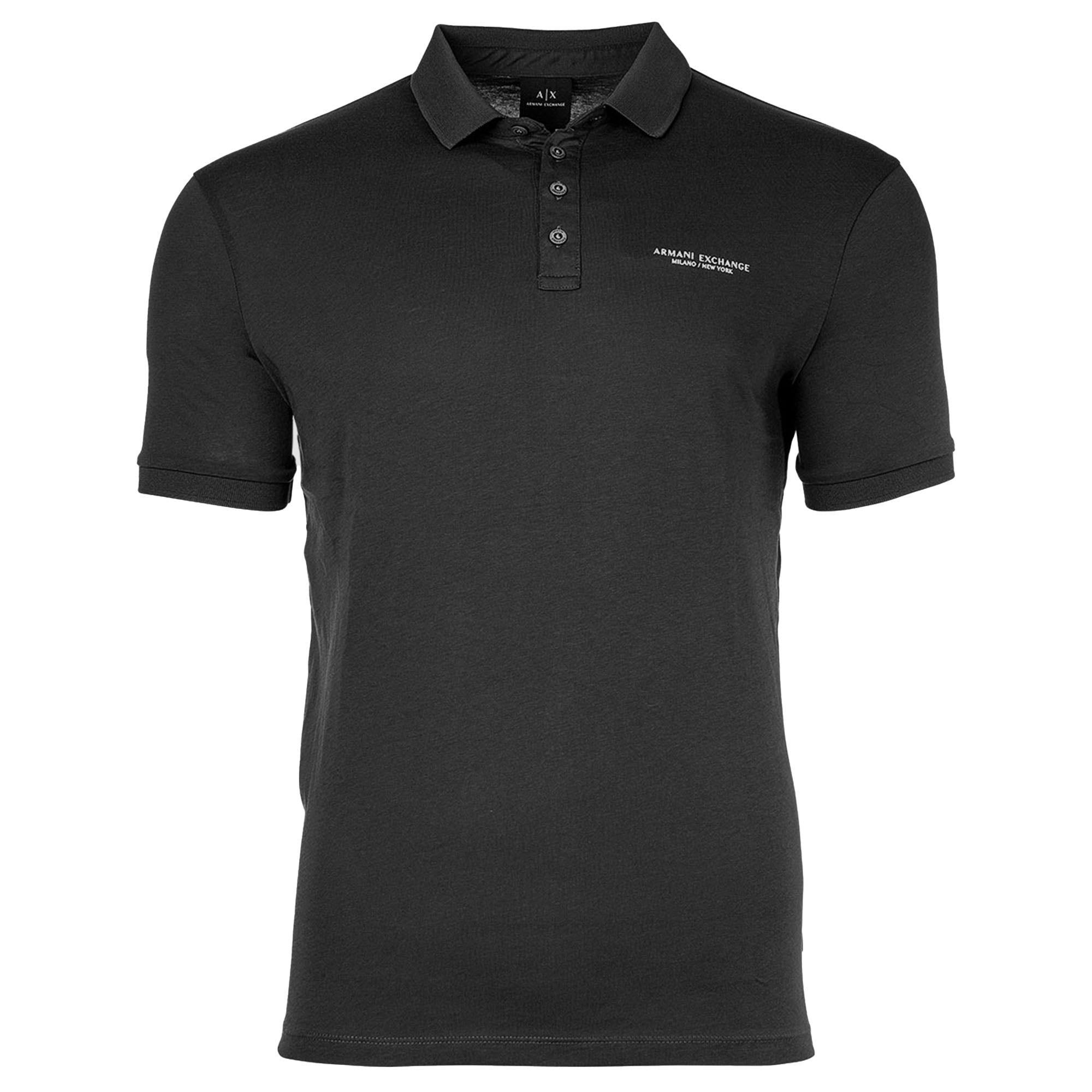 A|X ARMANI EXCHANGE Herren Poloshirt - Schriftzug, Slim fit, Cotton Stretch