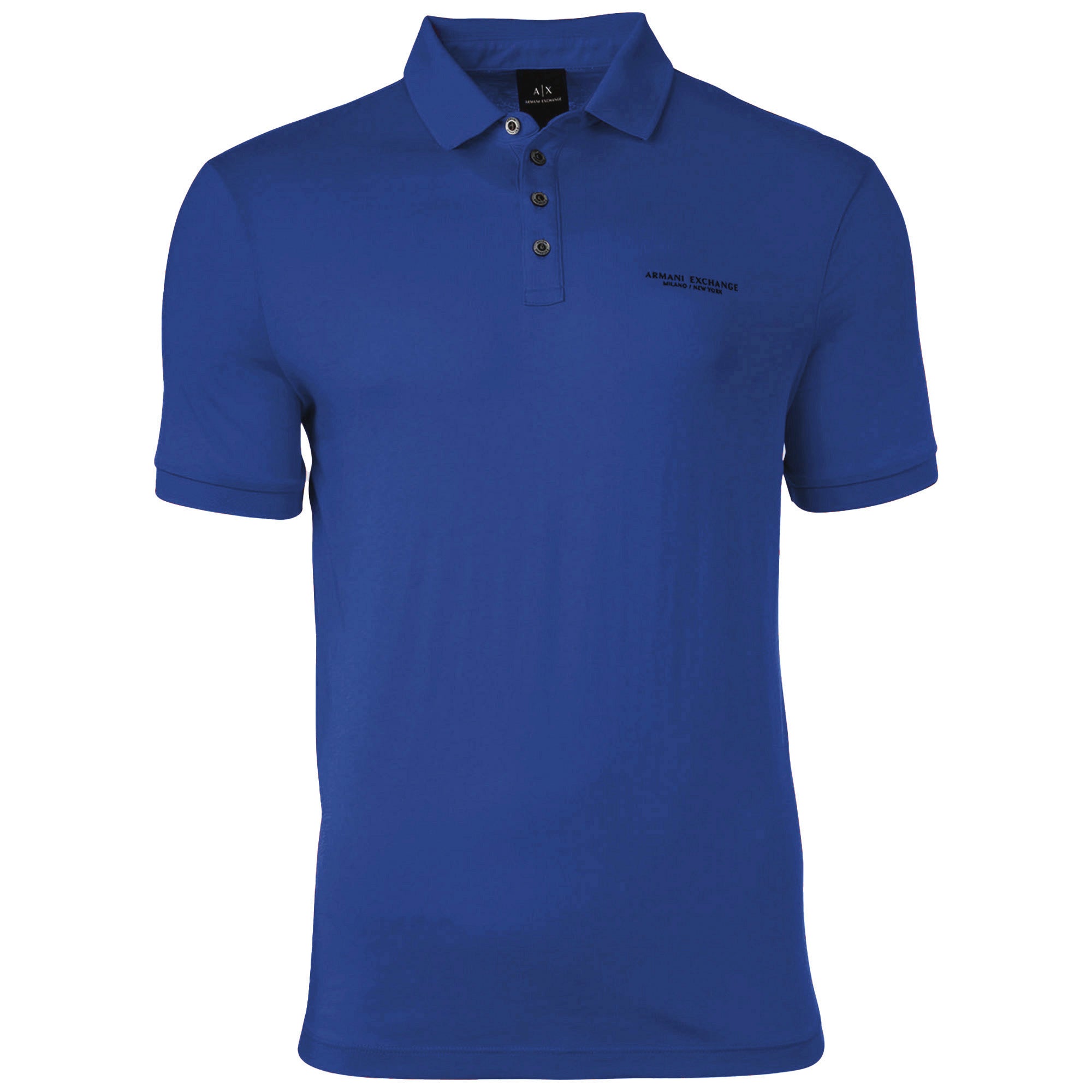 A|X ARMANI EXCHANGE Herren Poloshirt - Schriftzug, Slim fit, Cotton Stretch