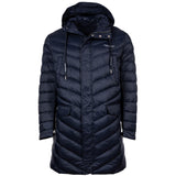 A|X ARMANI EXCHANGE Herren Daunen-Mantel - Steppjacke, Reißverschluss,Kapuze, Logo Aufdruck