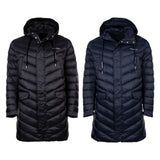 A|X ARMANI EXCHANGE Herren Daunen-Mantel - Steppjacke, Reißverschluss,Kapuze, Logo Aufdruck