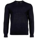A|X ARMANI EXCHANGE Herren Strickpullover - Schurwolle, Rundhals, Logo, einfarbig