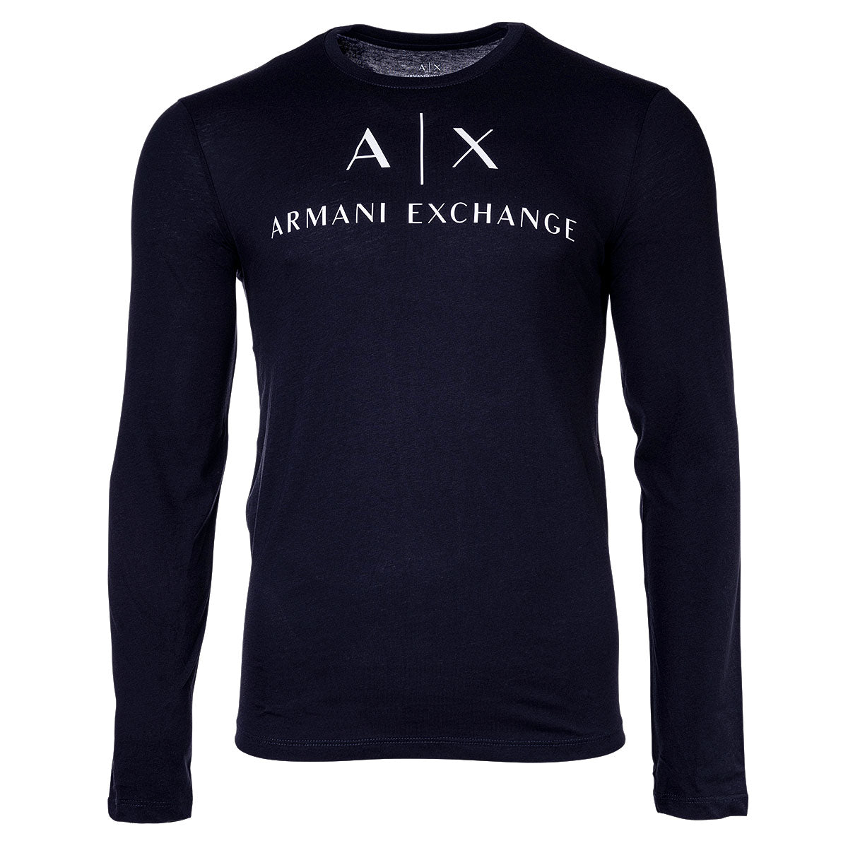 A|X ARMANI EXCHANGE Herren Langarmshirt - Longsleeve, Rundhals, Logo, Cotton