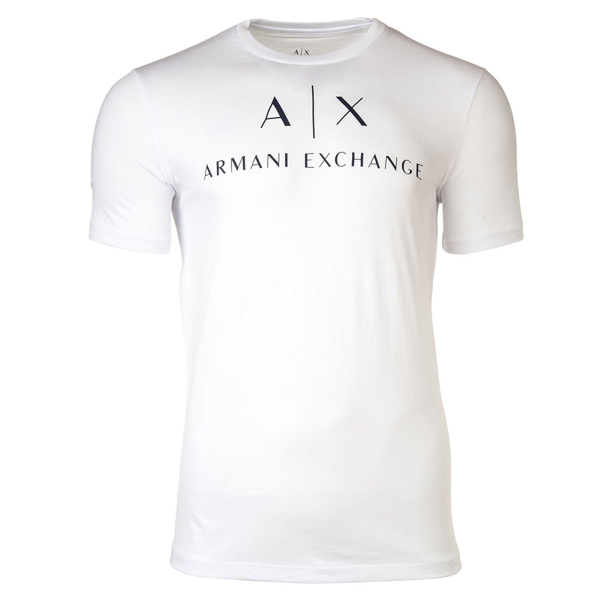 A|X ARMANI EXCHANGE Men's T-shirt - Script, Round Neck, Cotton Stretch