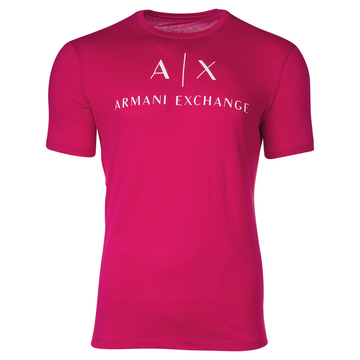 A|X ARMANI EXCHANGE Herren T-Shirt - Schriftzug, Rundhals, Cotton Stretch