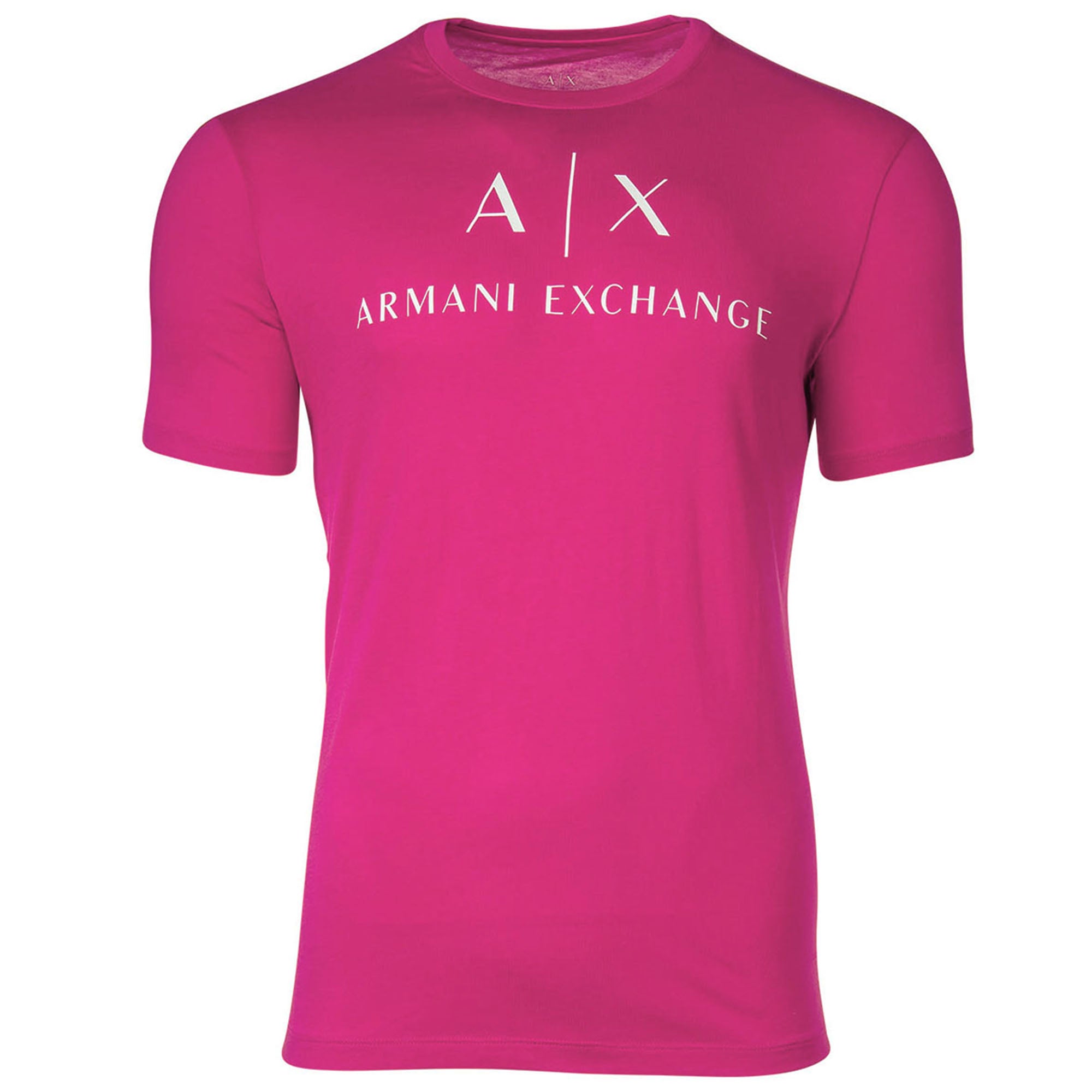 A|X ARMANI EXCHANGE Herren T-Shirt - Schriftzug, Rundhals, Cotton Stretch